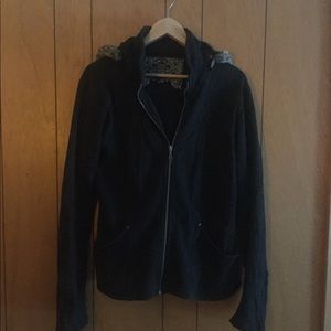 Nomads Black Hooded Hemp Jacket